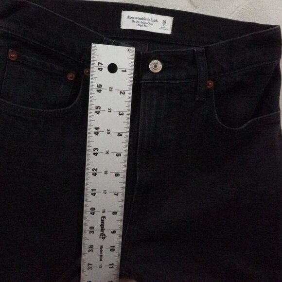 Abercrombie & Fitch Black High Rise Women Jeans - Picture 6 of 10